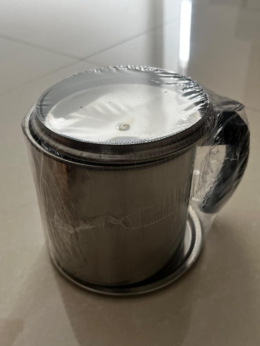 Stainless Steel Oil Pot With Filter & Lid