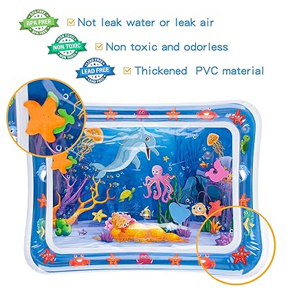 Baby Water Mat Toys Tummy Time Leakproof Water Mat